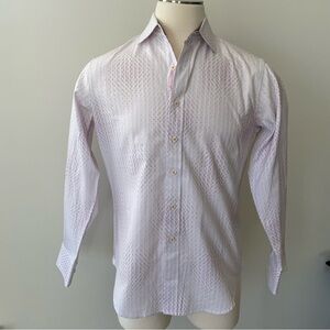 Robert Graham White Striped Button Up Shirt